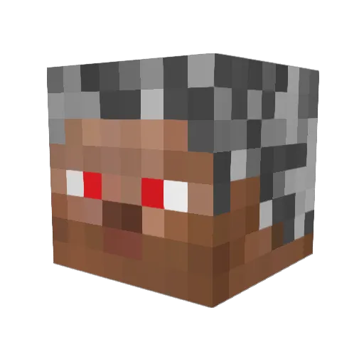Rafikov Minecraft avatar head, 3D render