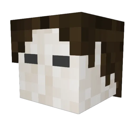 Rafikoz Minecraft avatar head, 3D render