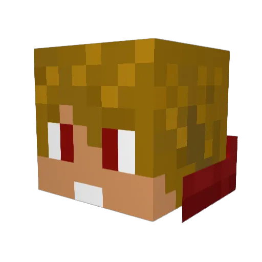 Rafosky003 Minecraft avatar head, 3D render