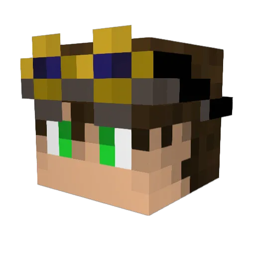 Rafou_ Minecraft avatar head, 3D render