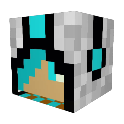 Rafster23 Minecraft avatar head, 3D render