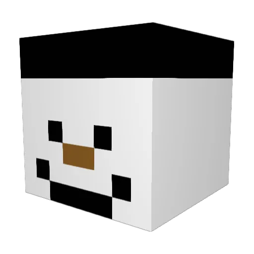 Rafydo Minecraft avatar head, 3D render