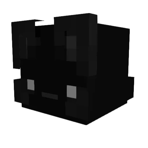Rag0red Minecraft avatar head, 3D render