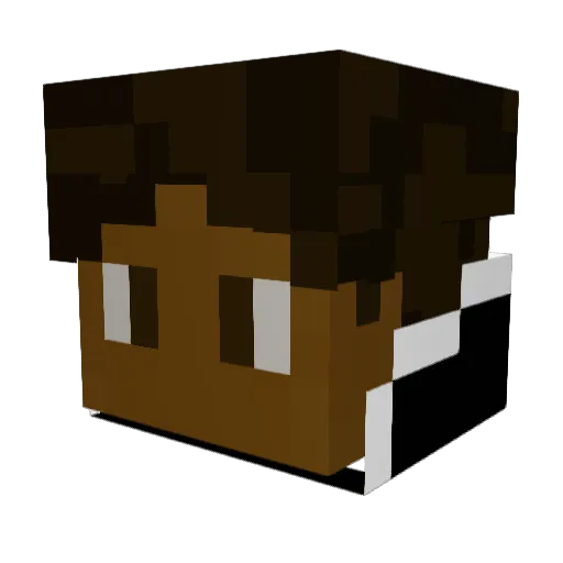 Rag1ng159 Minecraft avatar head, 3D render
