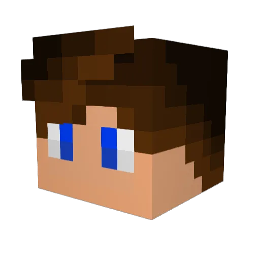 Rag3_Qu1t Minecraft avatar head, 3D render