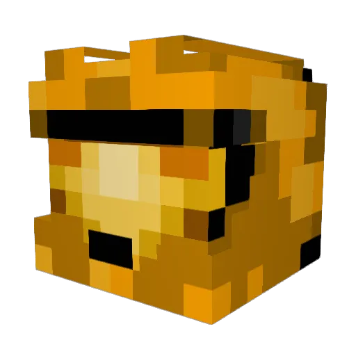Rag3master2000 Minecraft avatar head, 3D render