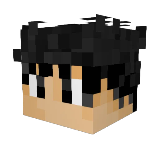 RagJon Minecraft avatar head, 3D render