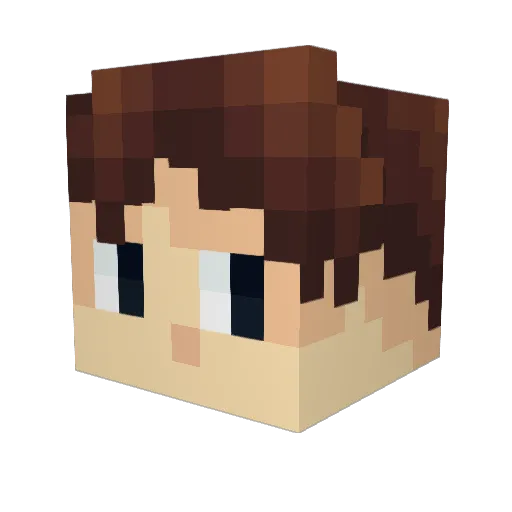 Ragasa Minecraft avatar head, 3D render