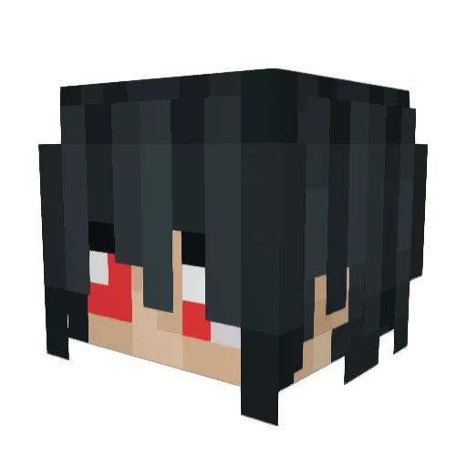 Ragdollar Minecraft avatar head, 3D render