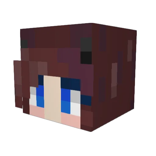 RageC Minecraft avatar head, 3D render