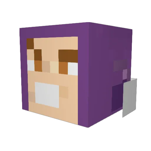 RageCT23 Minecraft avatar head, 3D render