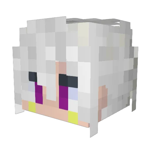 RageDelirium Minecraft avatar head, 3D render