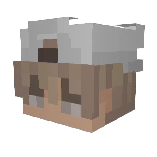 RageFrost15 Minecraft avatar head, 3D render