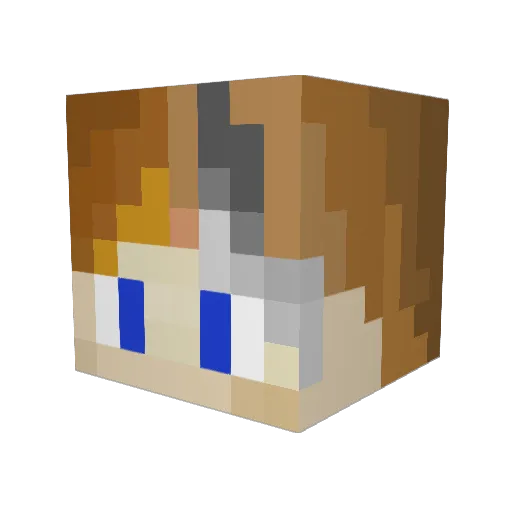 RageKnight999 Minecraft avatar head, 3D render