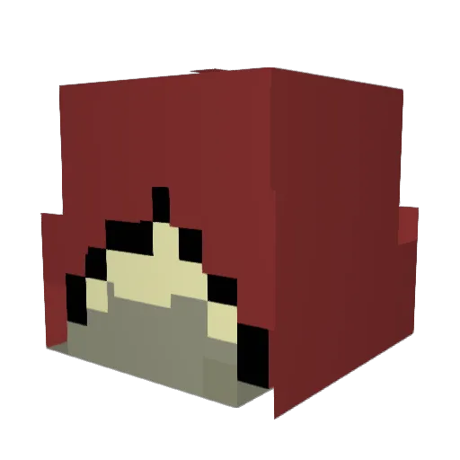 RageLord68 Minecraft avatar head, 3D render