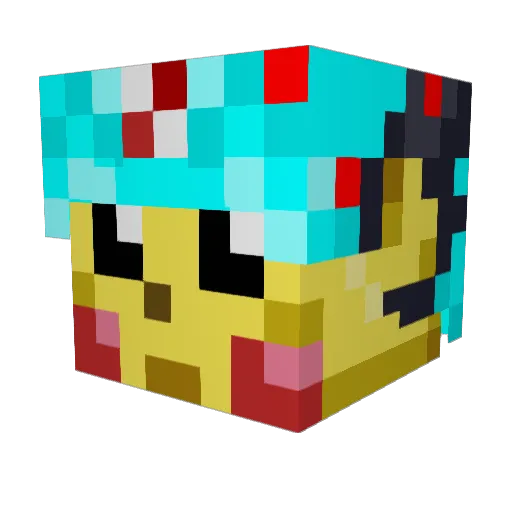 RageMage117 Minecraft avatar head, 3D render