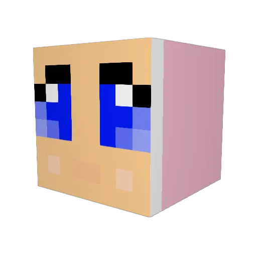 RageMan777 Minecraft avatar head, 3D render