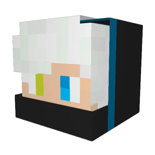 RageTimeTV Minecraft avatar head, 3D render