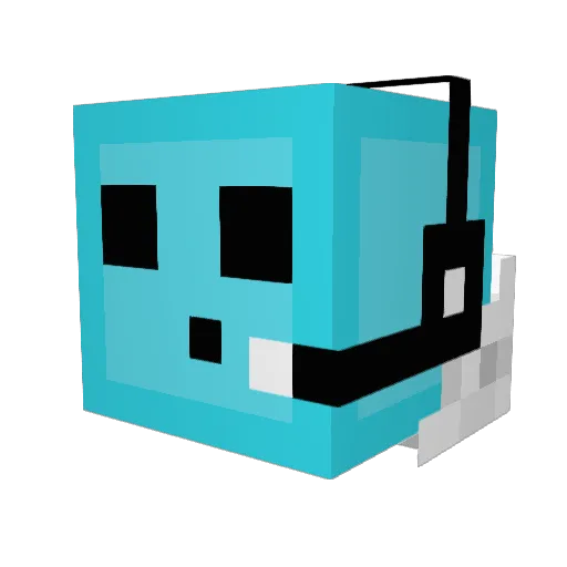 RageWithIn Minecraft avatar head, 3D render