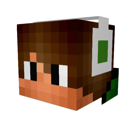 Rage_fail Minecraft avatar head, 3D render