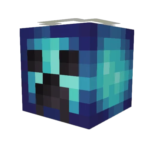 RagedJupiter Minecraft avatar head, 3D render