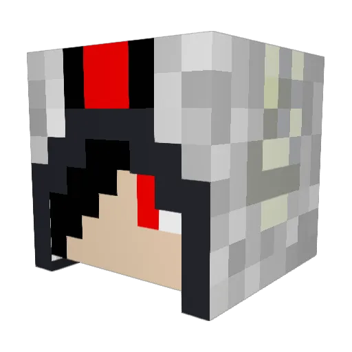 Ragemaster1995 Minecraft avatar head, 3D render