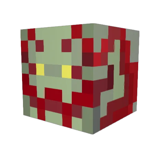 Ragemgr Minecraft avatar head, 3D render