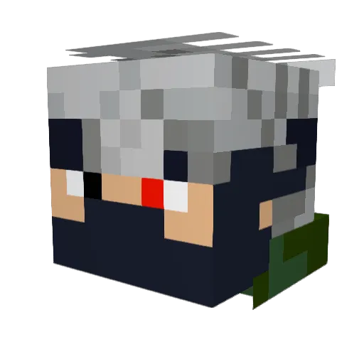 RagenRom Minecraft avatar head, 3D render