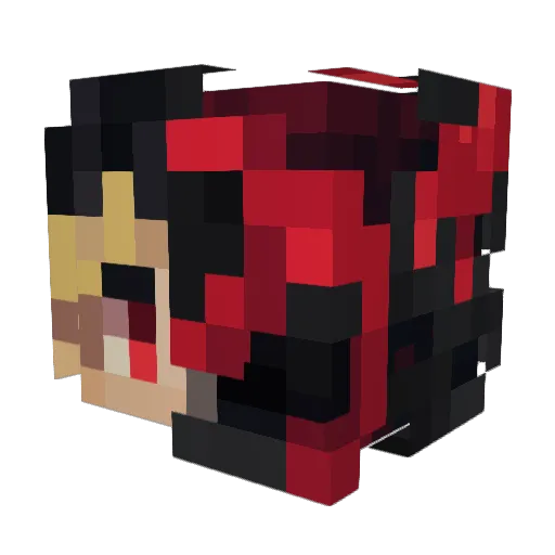 Rager_ Minecraft avatar head, 3D render