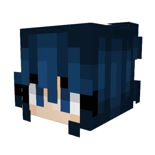 Rager_Gamer Minecraft avatar head, 3D render