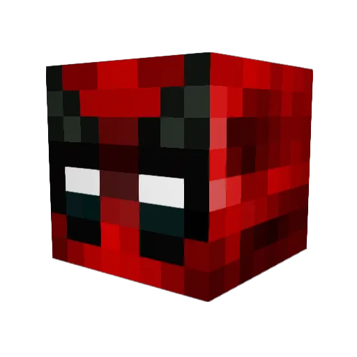 Ragesaw Minecraft avatar head, 3D render