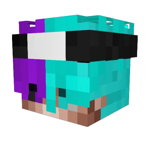 Rageux_Dokuro Minecraft avatar head, 3D render