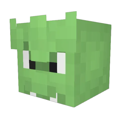 Raghnal Minecraft avatar head, 3D render