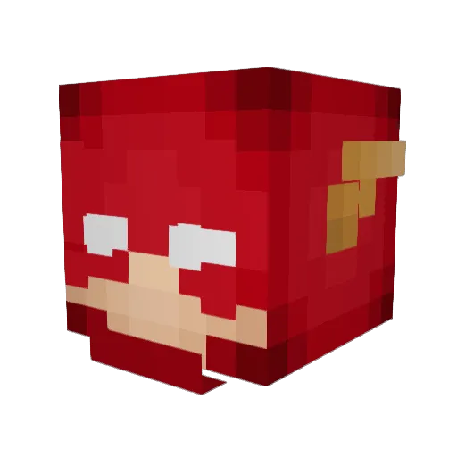 Ragi02 Minecraft avatar head, 3D render