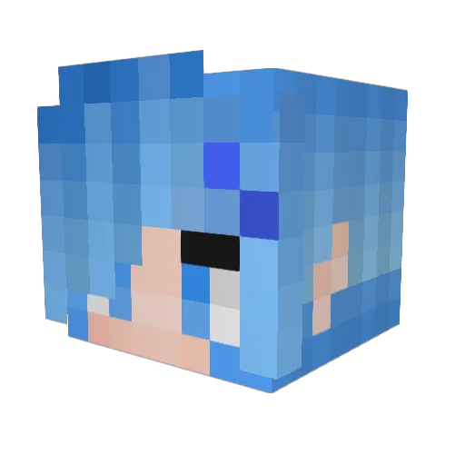 Ragia2021 Minecraft avatar head, 3D render