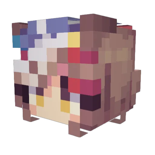 Ragian87 Minecraft avatar head, 3D render