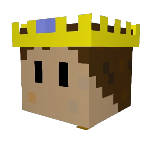 RagingBillyGoat Minecraft avatar head, 3D render