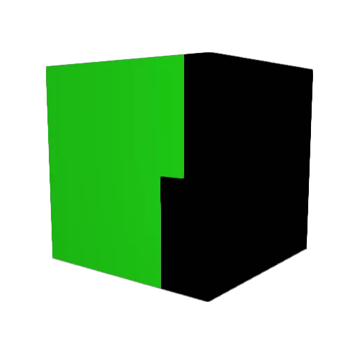 RagingCubes Minecraft avatar head, 3D render