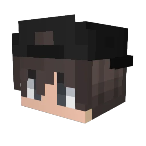 RagingFilms Minecraft avatar head, 3D render