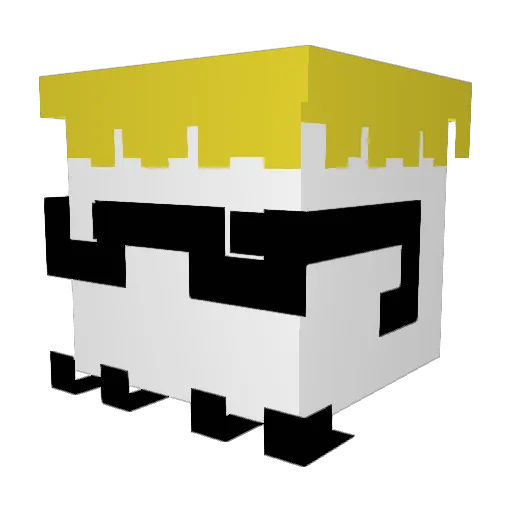 RagingIncel Minecraft avatar head, 3D render