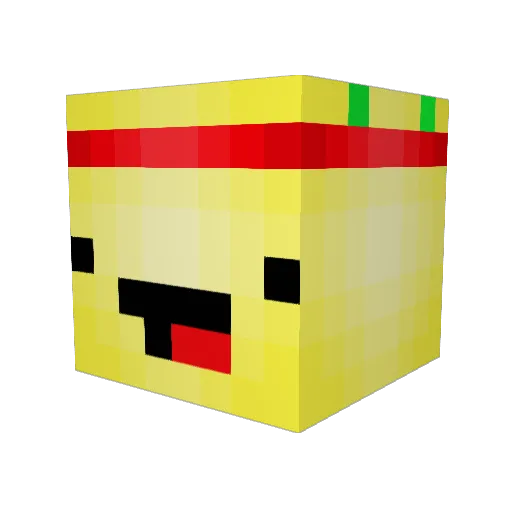 RagingNugget Minecraft avatar head, 3D render