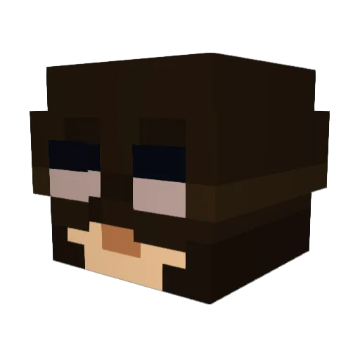 RagingSnail Minecraft avatar head, 3D render