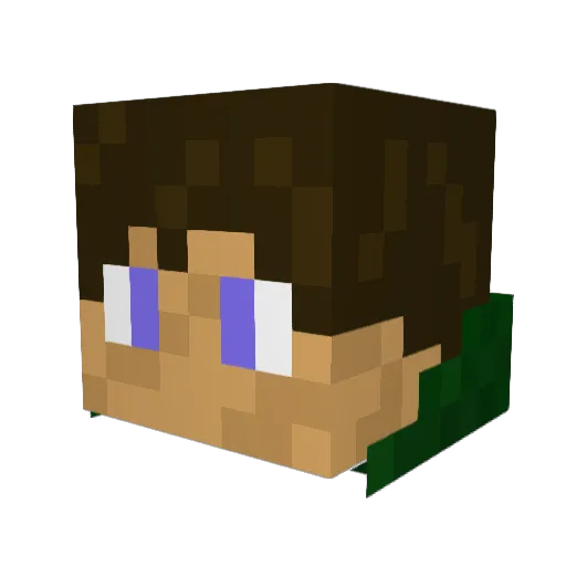 RagingYureth Minecraft avatar head, 3D render