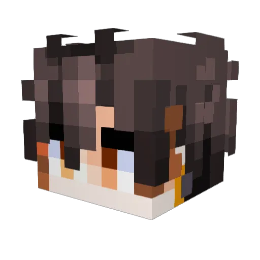 RagingZekron Minecraft avatar head, 3D render