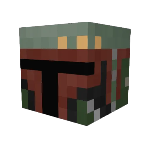 Raging__Unicorn Minecraft avatar head, 3D render