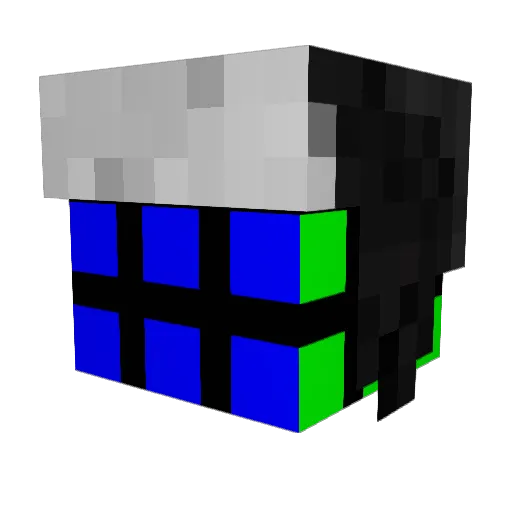 Ragingfire45 Minecraft avatar head, 3D render