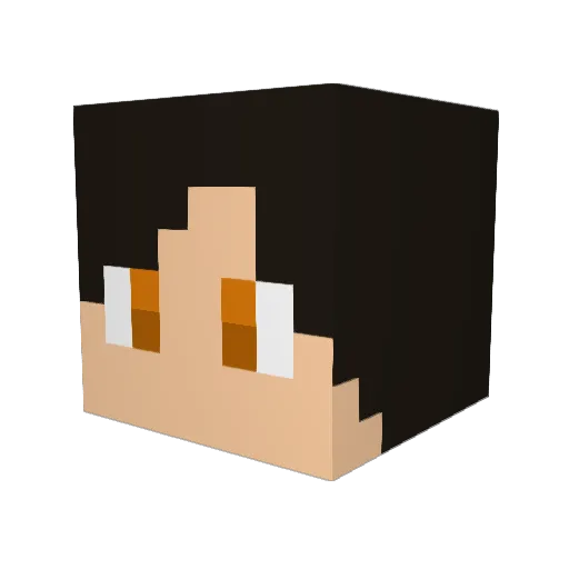 Ragingfirea Minecraft avatar head, 3D render