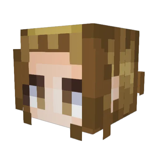 Ragiopy Minecraft avatar head, 3D render