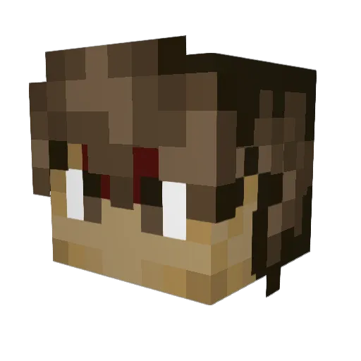 Raglath Minecraft avatar head, 3D render