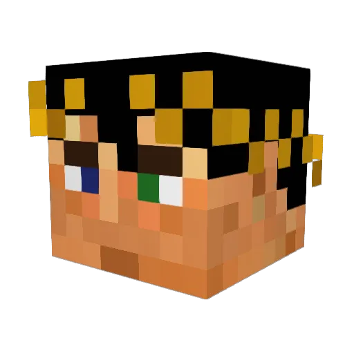 Raglop Minecraft avatar head, 3D render